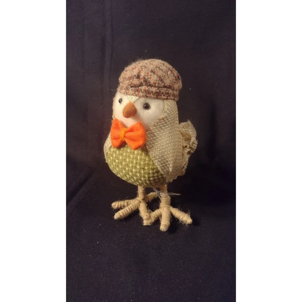 Fall 2016 Target Spritz Bird Brown Orange Tweed Hat Bow Tie